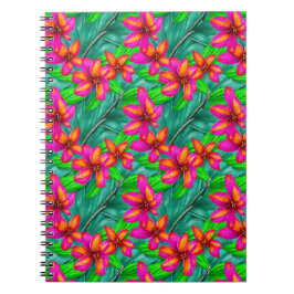 Cuaderno Patrón floral del paraíso tropical