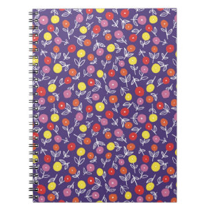 Cuaderno Patrón floral ditsy de Purple Kids