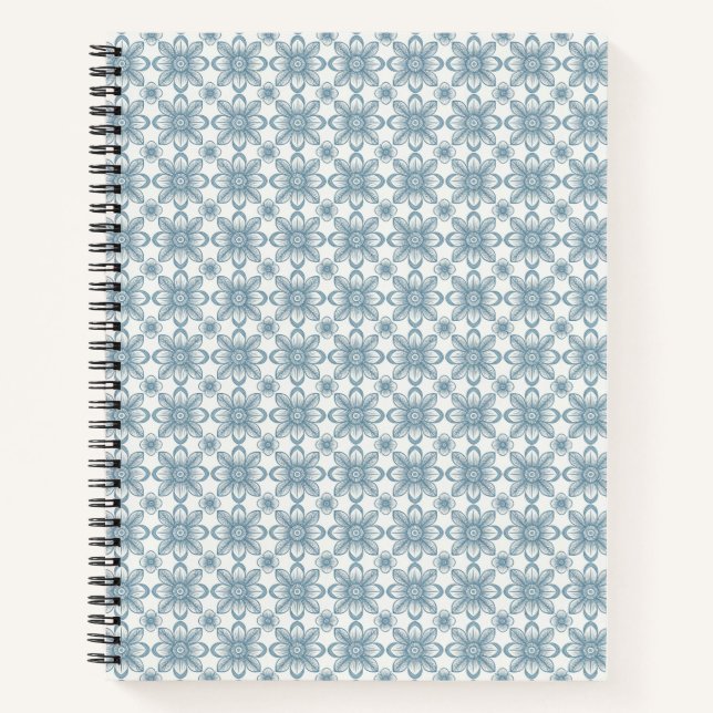 Cuaderno Patrón floral escandinavo (Anverso)