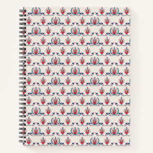 Cuaderno Patrón Floral Folclórico Húngaro