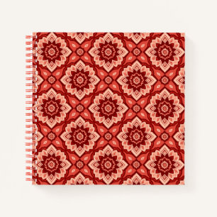 Cuaderno Patrón floral geométrico Boho Mandala