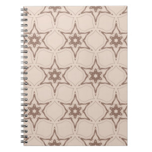 Cuaderno Patrón floral geométrico decorativo. Ventilación s