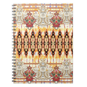 Cuaderno Patrón floral hongo étnico sin foco