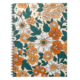 Cuaderno Patrón floral inmaculado. Bac estilo libertinaje