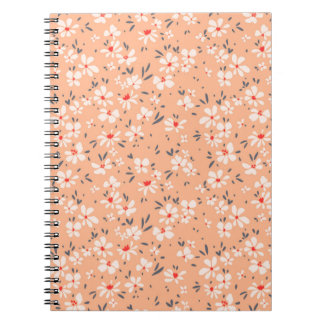 Cuaderno Patrón floral lindo en la flor pequeña. Ditsy pri