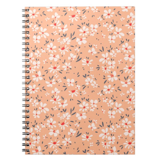 Cuaderno Patrón floral lindo en la flor pequeña. Ditsy pri (Frente)