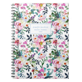 Cuaderno Patrón floral Nombre DIY Título Oración floral