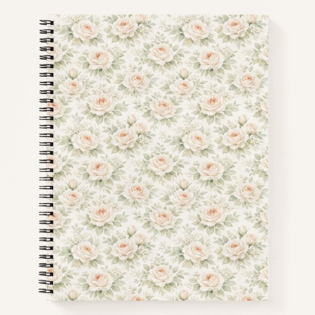 Cuaderno Patrón floral nupcial (Anverso)