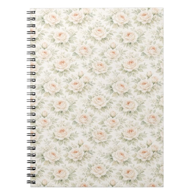 Cuaderno Patrón floral nupcial (Frente)