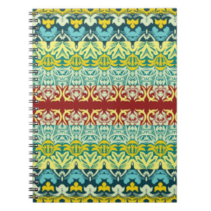 Cuaderno Patrón floral ornamental sin soldadura