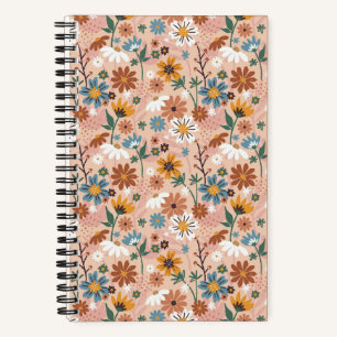 Cuaderno Patrón floral pintado a mano-23136