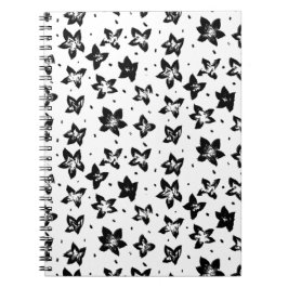 Cuaderno Patrón floral reconstruido - Gótico acromático