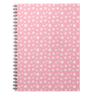 Cuaderno Patrón floral rosado