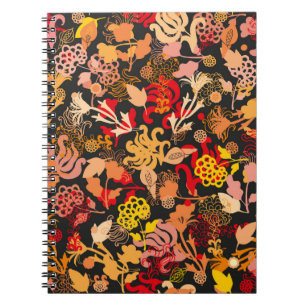 Cuaderno Patrón floral sin fisuras dibujado a mano
