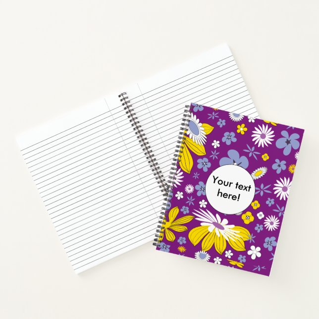 Cuaderno Patrón floral sin foco (Interior)