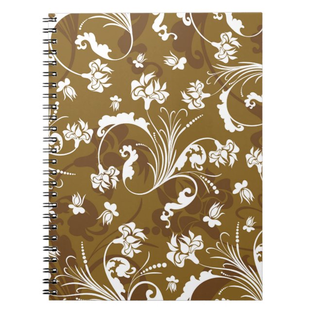 Cuaderno Patrón floral sin foco. abstracto,arte,fondo,b (Frente)