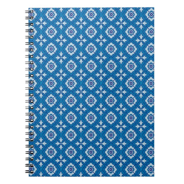 Cuaderno Patrón floral sin soldadura, fondo En el art nouve (Frente)