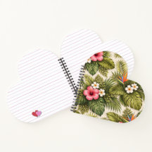 Patrón floral tropical – Hibisco, Monstera