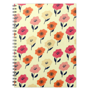 Cuaderno Patrón floral vibrante