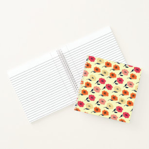 Cuaderno Patrón floral vibrante
