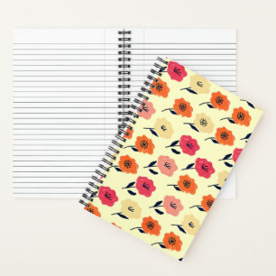 Cuaderno Patrón floral vibrante