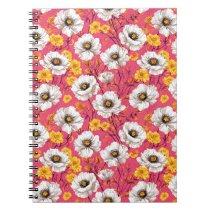 Cuaderno Patrón floral vibrante