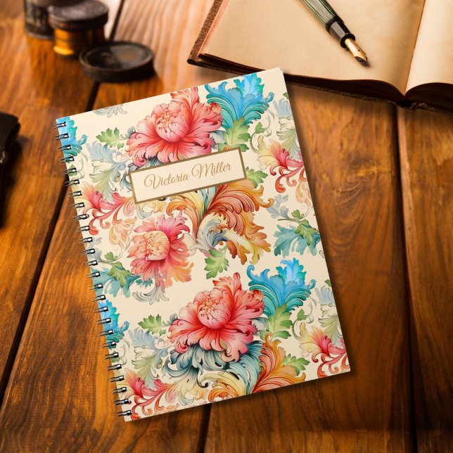 Cuaderno Patrón floral victoriano vintage (Subido por el creador)