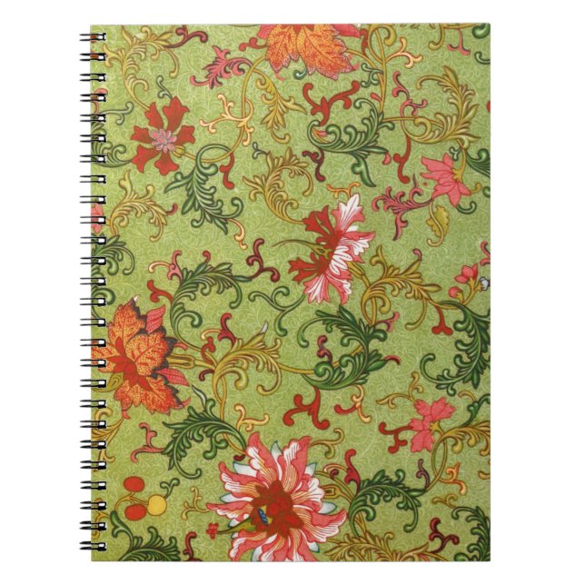 Cuaderno Patrón floral vintage (Frente)