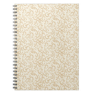 Cuaderno Patrón floral vintage dibujado a mano