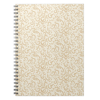 Cuaderno Patrón floral vintage dibujado a mano