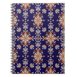 Cuaderno Patrón floral vintage sin foco