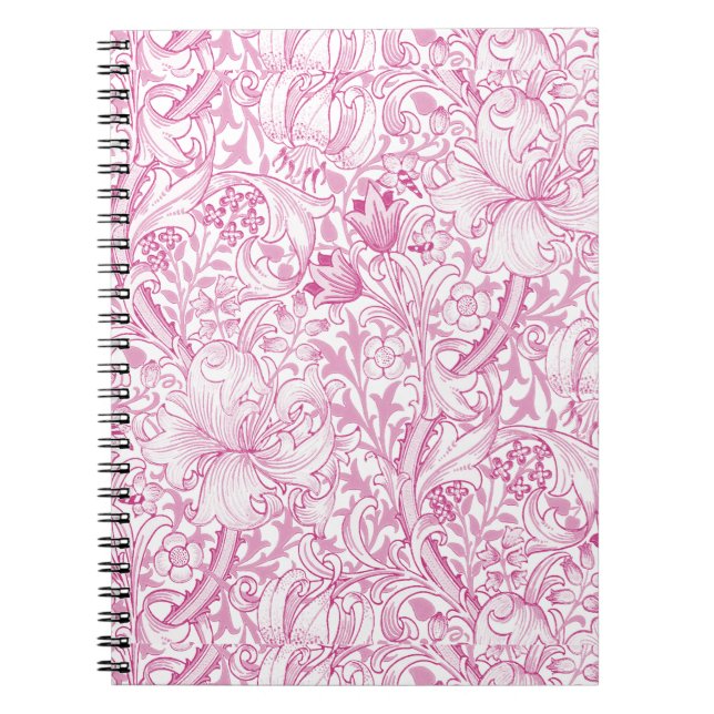Cuaderno Patrón floral William Morris Golden Lily (Frente)