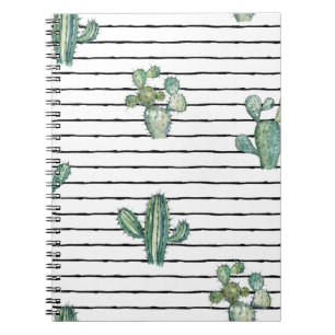 Cuaderno Patrón fluido de cactus