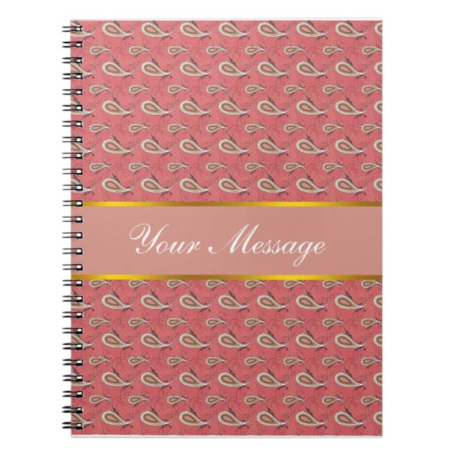 Cuaderno Patrón Foxglove Petal Paisley (Frente)