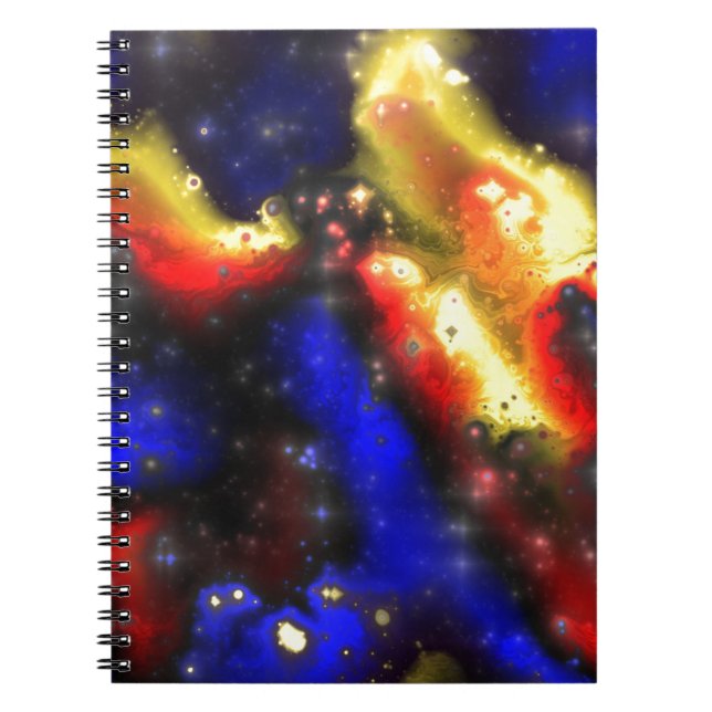 Cuaderno patrón fractal plasmático (Frente)