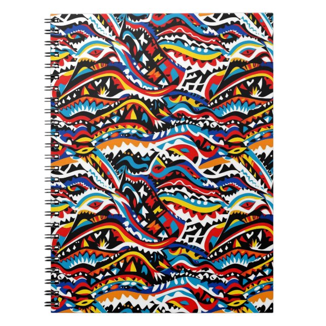 Cuaderno Patrón geométrico abstracto 36 - Bloc de notas esp (Frente)