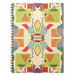 Cuaderno Patrón geométrico artístico abstracto sin fisuras.