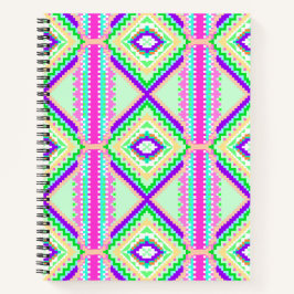 Cuaderno Patrón Geométrico Boho Colorido
