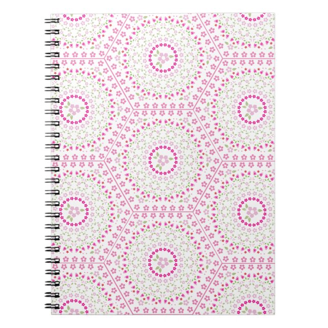 Cuaderno Patrón geométrico caprichoso simple (Frente)