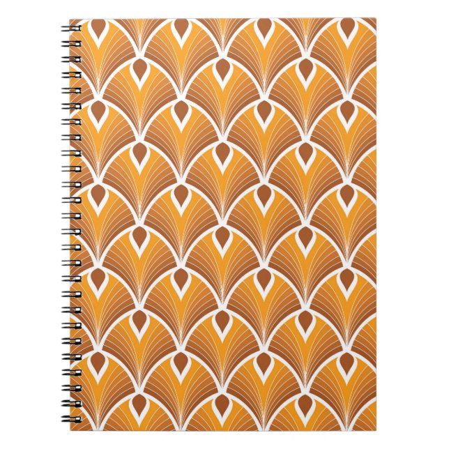 Cuaderno Patrón geométrico clásico Art Deco (Frente)