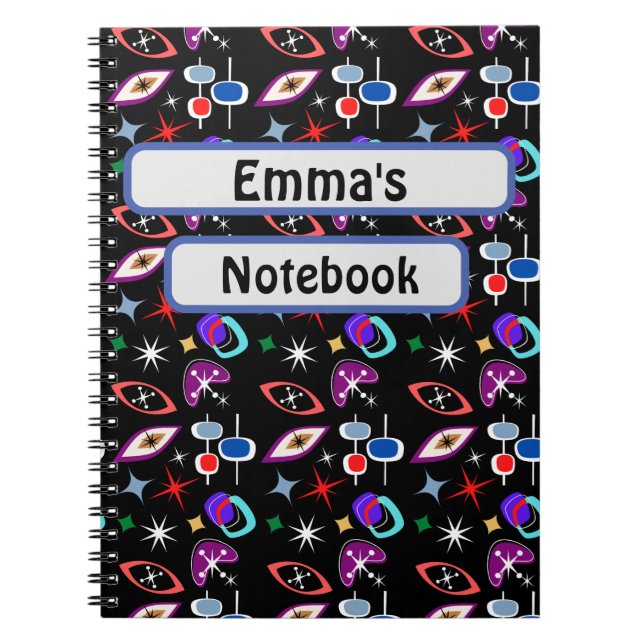 Cuaderno Patrón geométrico colorido (Frente)