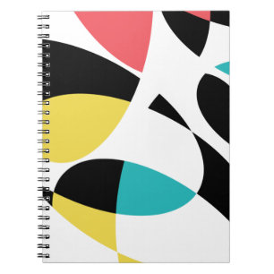 Cuaderno Patrón geométrico colorido, abstracto, moderno y d