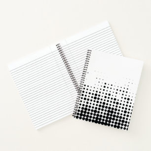 Cuaderno Patrón geométrico de círculo urbano, moderno y jug