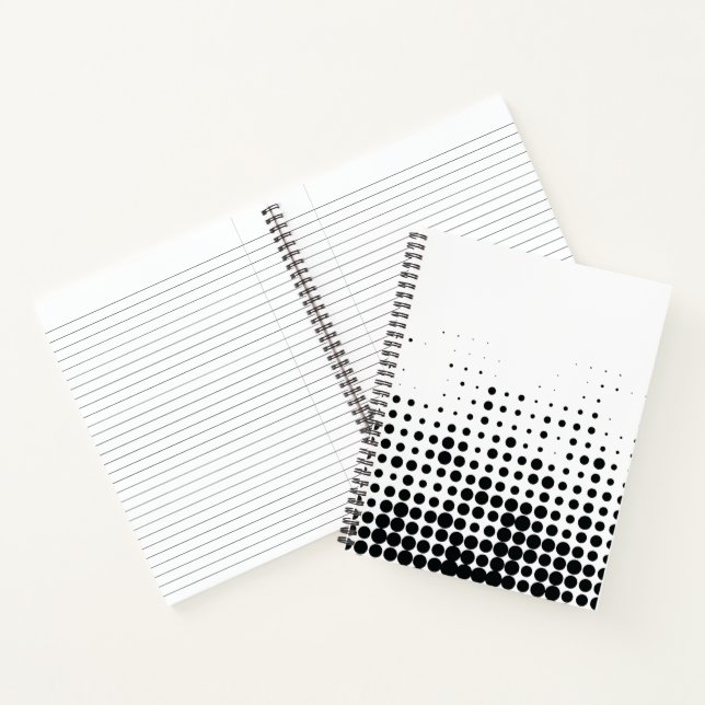 Cuaderno Patrón geométrico de círculo urbano, moderno y jug (Interior)