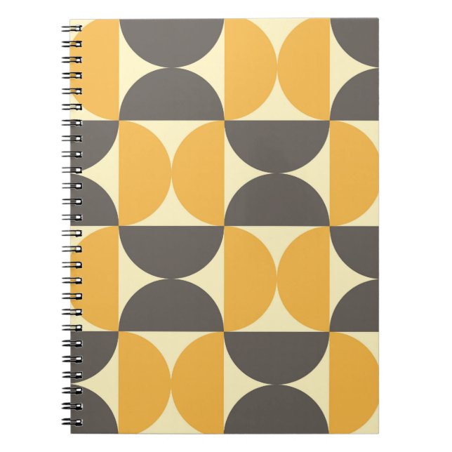 Cuaderno Patrón geométrico de estilo moderno de mediados de (Frente)