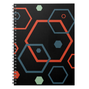 Cuaderno Patrón geométrico de hexágono