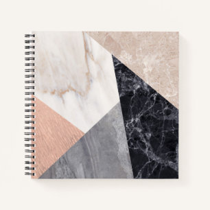 Cuaderno Patrón geométrico de mármol