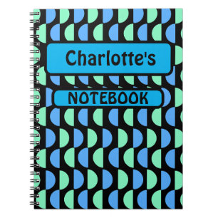 Cuaderno Patrón Geométrico De Mod Mediano Elegante