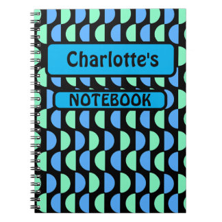Cuaderno Patrón Geométrico De Mod Mediano Elegante