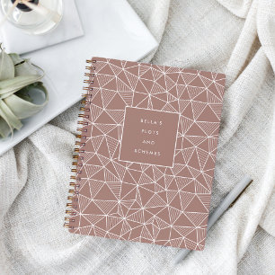Cuaderno Patrón geométrico de parcelas y esquemas personali